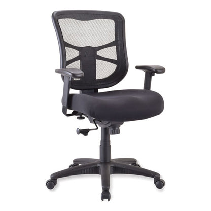 Alera Elusion Series Mesh Mid-back Swivel/tilt Chair, Supports Up To 275 Lb, 17.9" To 21.8" Seat Height, Black