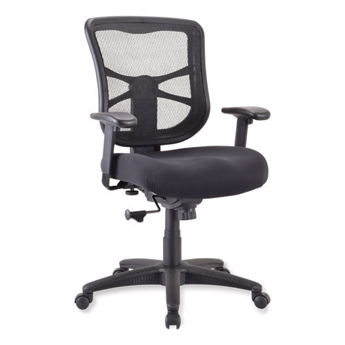 Alera Elusion Series Mesh Mid-back Swivel/tilt Chair, Supports Up To 275 Lb, 17.9" To 21.8" Seat Height, Black