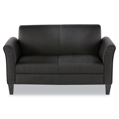 Alera Reception Lounge Furniture, Loveseat, 55.5w X 31.5d X 33.07h, Black