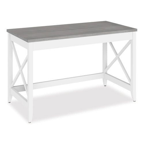 Farmhouse Writing Desk, 47.24" X 23.62" X 29.53", Gray