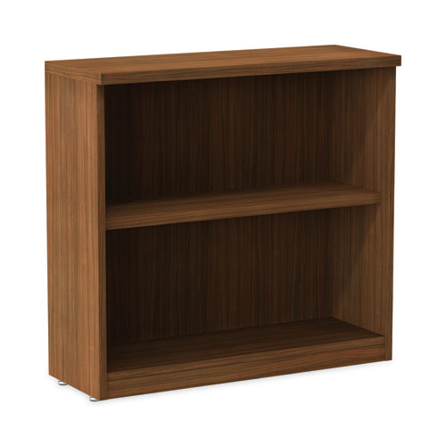 Alera Valencia Series Bookcase,two-shelf, 31.75w X 14d X 29.5h, Modern Walnut