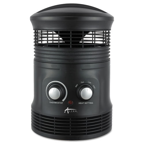 360 Deg Circular Fan Forced Heater, 750 W, 8 X 8 X 12, Black