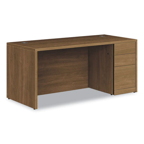 10500 Series Single Pedestal Desk, Right Pedestal: Box/box/file, 66" X 30" X 29.5", Pinnacle