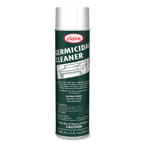 Germicidal Cleaner, Floral Scent, 19 Oz Aerosol Spray