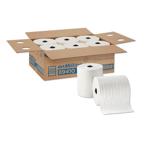 Enmotion Paper Towels, 1-ply, 8.25" X 420 Ft, White, 6 Rolls/carton