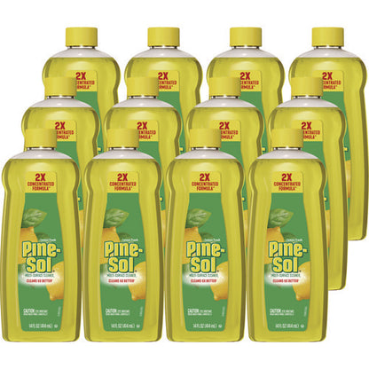 Multi-surface Cleaner Concentrated, Lemon Fresh Scent, 14 Oz Bottle, 12/carton