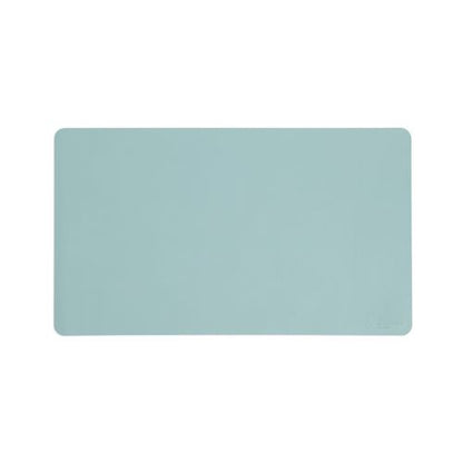 Vegan Leather Desk Pads, 23.6" X 13.7", Light Blue