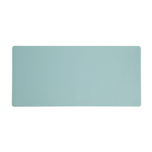 Vegan Leather Desk Pads, 36" X 17", Light Blue