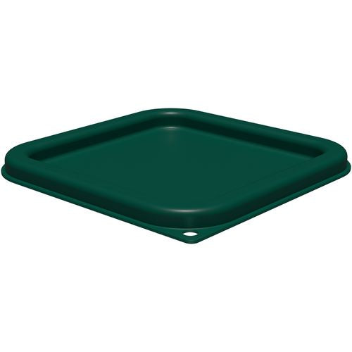 Squares Food Storage Container Lid, 7.31 X 7.31 X 0.63, Forest Green, Plastic