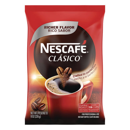 Clasico Dark Roast Instant Coffee, 8 Oz Pouch