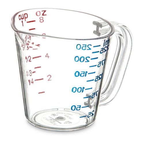 Commercial Measuring Cup, 1 Cup, Clear