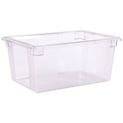 Storplus Polycarbonate Food Storage Container, 16.6 Gal, 18 X 26 X 12, Clear, Plastic