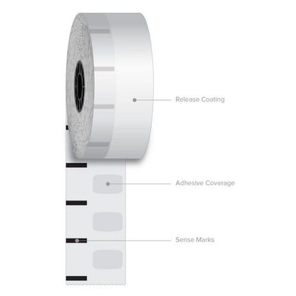 Sticky Media, 2.28" X 270 Ft, White, 12 Rolls/carton