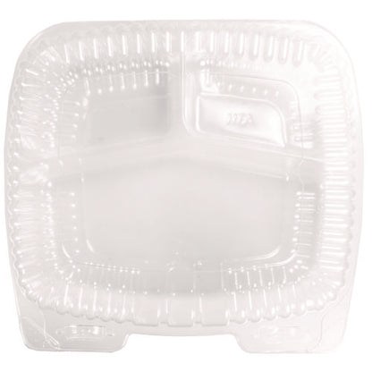 Handi-lock Three-compartment Food Container, 8 X 3 X 8.87, Clear, Plastic, 250/carton