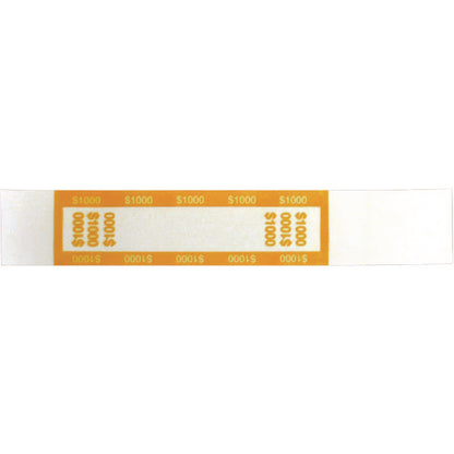 Currency Straps, $10 Bill, $1,000, Self-adhesive, 1,000/pack