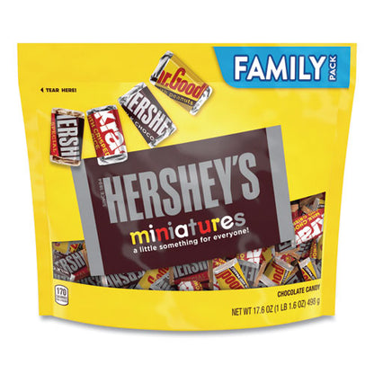 Miniatures Variety Family Pack, Assorted Chocolates, 17.6 Oz Bag