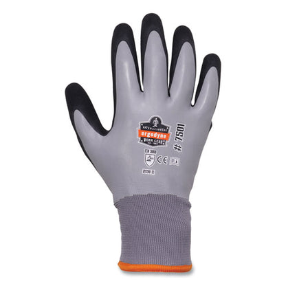 Proflex 7501-case Coated Waterproof Winter Gloves, Gray, 2x-large, 144 Pairs/carton