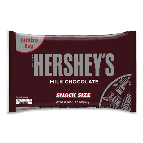 Snack Size Bars, Milk Chocolate, 19.8 Oz Bag