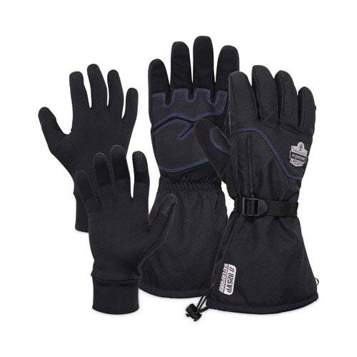 Proflex 825wp Thermal Waterproof Winter Work Gloves, Black, Medium, Pair