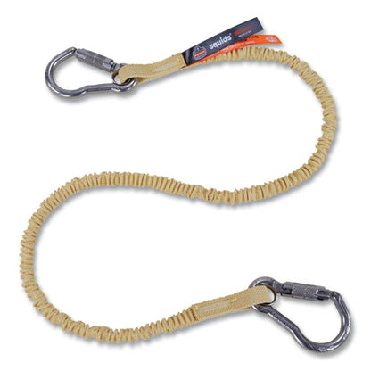 Squids 3121 Burn + Cr Aramid Tool Lanyard With Steel Carabiners, 10 Lb Max Working Capacity, 38" To 48" Long, Yellow