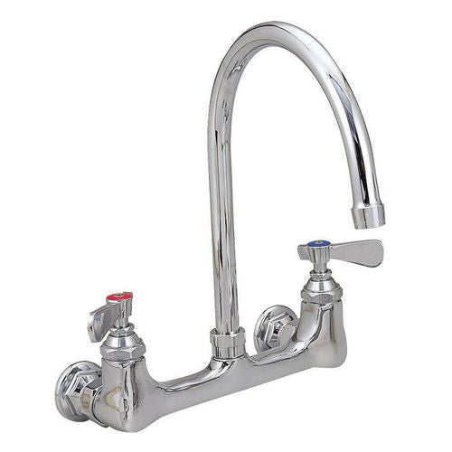 Workforce Standard Duty Faucet, 9.5" Height/5" Reach, Chrome-plated Brass