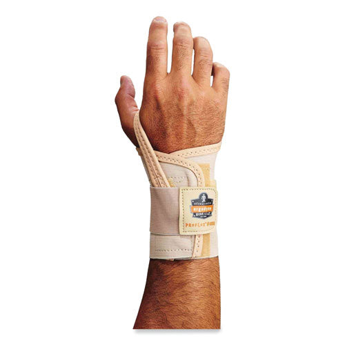 Proflex 4000 Single Strap Wrist Support, Medium, Fits Right Hand, Tan