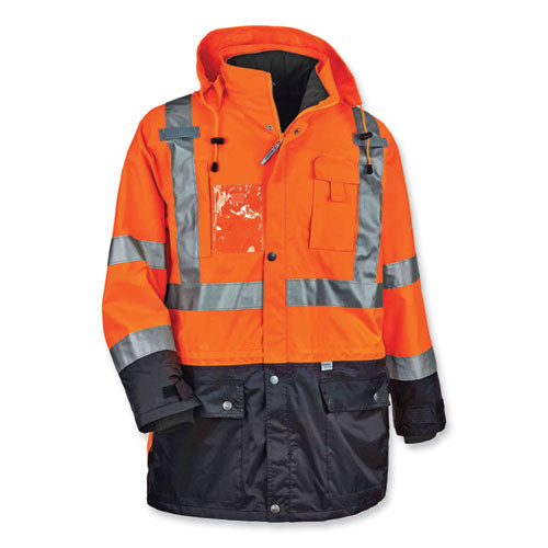 Glowear 8388 Class 3/2 Hi-vis Thermal Jacket Kit, 3x-large, Orange