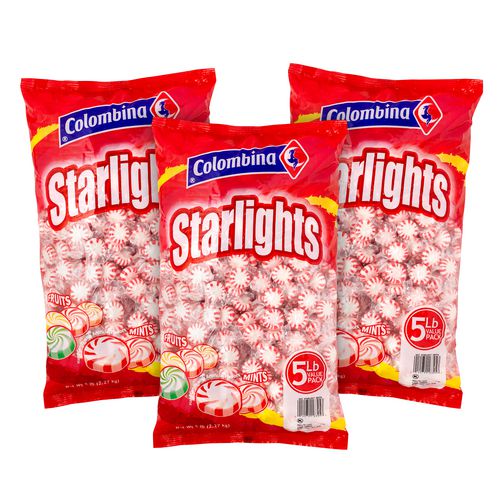 Peppermint Starlight Mints, 5 Lb Bag, 3/carton