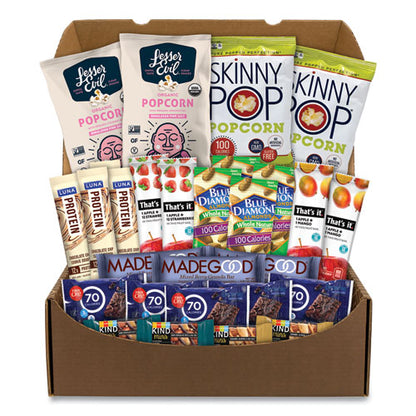 Low Calories Snack Box, 28 Assorted Snacks/box