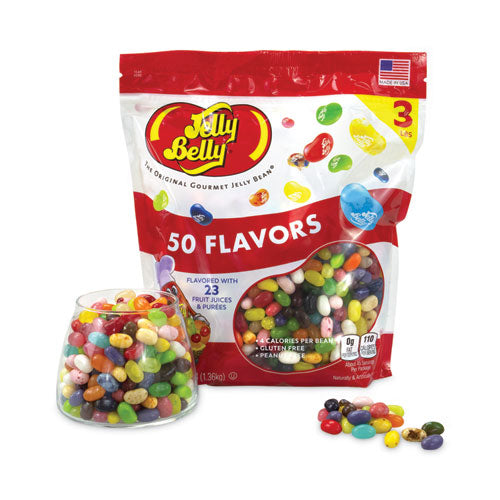 50 Flavors Jelly Beans Assortment, 3 Lb Standup Bag