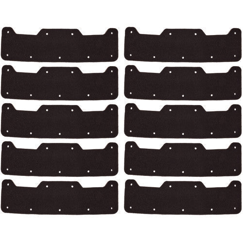 Skullerz 8953 Hard Shell Bump Cap Sweatband Replacement, Black, 10/pack