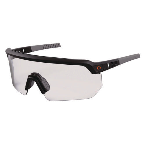 Skullerz Aegir Anti-scratch/enhanced Anti-fog Safety Glasses, Black Nylon Impact Frame, Clear Polycarbonate Lens