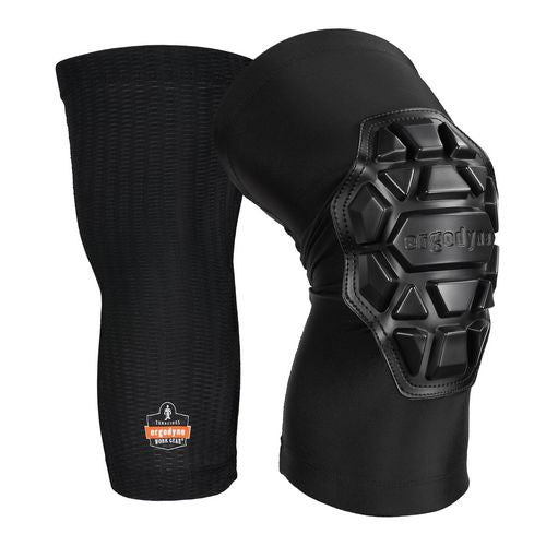 Proflex 550 Padded Knee Sleeves With 3-layer Foam Cap, Slip-on, Small/medium, Black, Pair