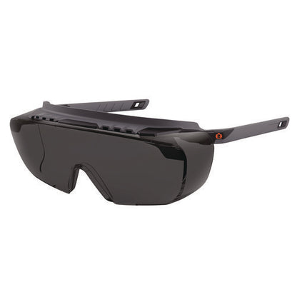 Skullerz Osmin Safety Glasses, Matte Black Polycarbonate Frame, Smoke Polycarbonate Lens