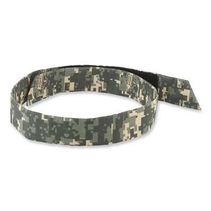 Chill-its 6705 Cooling Embedded Polymers Hook And Loop Bandana Headband, One Size Fits Most, Camo