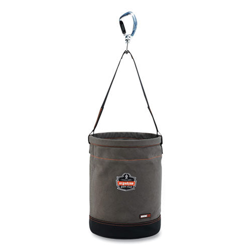 Arsenal 5940 Swiveling Carabiner Canvas Hoist Bucket, 150 Lb, Gray