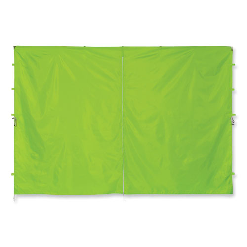 Shax 6096 Pop-up Tent Sidewall With Zipper, Single Skin, 10 Ft X 10 Ft, Polyester, Lime