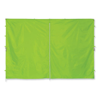 Shax 6096 Pop-up Tent Sidewall With Zipper, Single Skin, 10 Ft X 10 Ft, Polyester, Lime