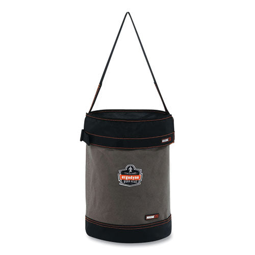 Arsenal 5930t Web Handle Canvas Hoist Bucket And Top, 150 Lb, Gray