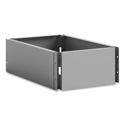 Single Continuous Metal Locker Base Addition, 11.7w X 16d X 5.75h, Gray