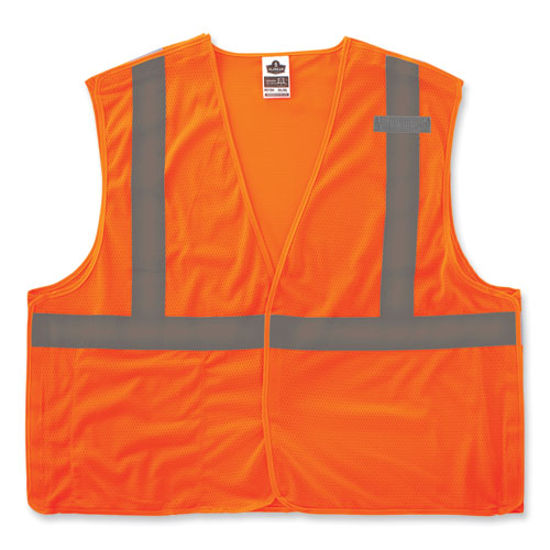 Glowear 8215ba-s Single Size Class 2 Economy Breakaway Mesh Vest, Polyester, X-large, Orange