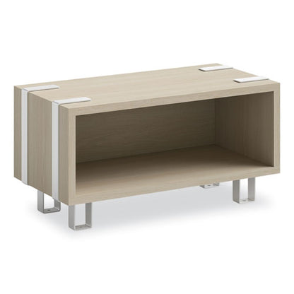 Ready Home Office Small Stackable Storage, 1-shelf, 24w X 12d X 12.25h, Beige/white