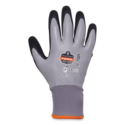 Proflex 7501 Coated Waterproof Winter Gloves, Gray, Small, Pair