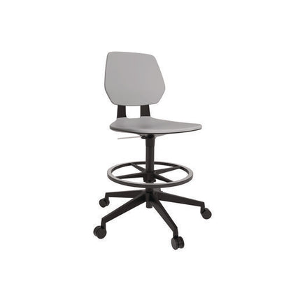 Commute Extended Height Task Chair, Supports Up To 275 Lbs, 18.25" To 22.25" Seat Height, Gray/black