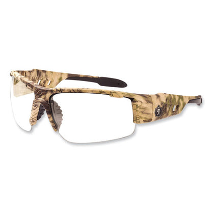 Skullerz Dagr Safety Glasses, Kryptek Highlander Nylon Impact Frame, Clear Polycarbonate Lens