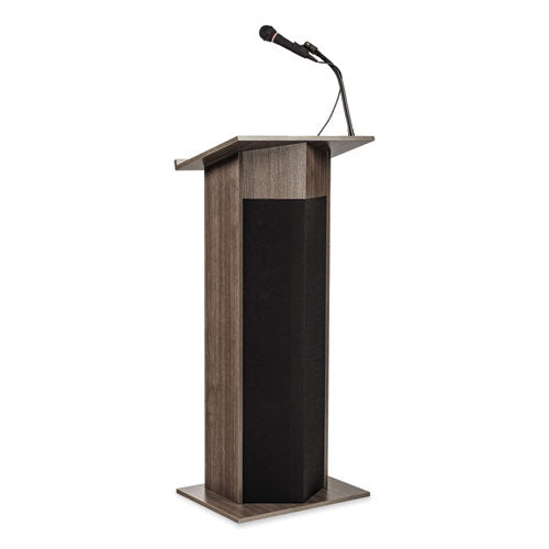 Power Plus Lectern, 22 X 17 X 46, Ribbonwood