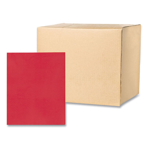 Pocket Folder, 0.5" Capacity, 11 X 8.5, Red, 25/box, 10 Boxes/carton