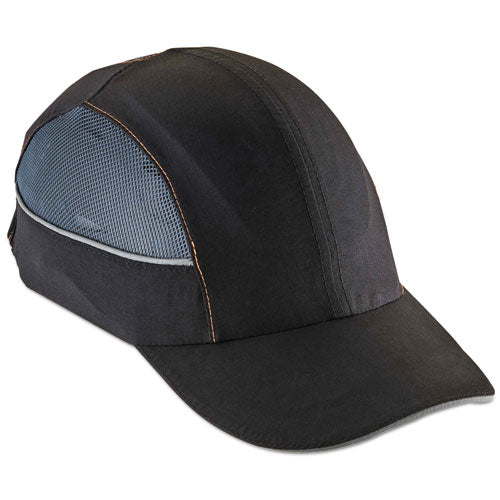 Skullerz 8960 Bump Cap With Led Lighting, Long Brim, Black