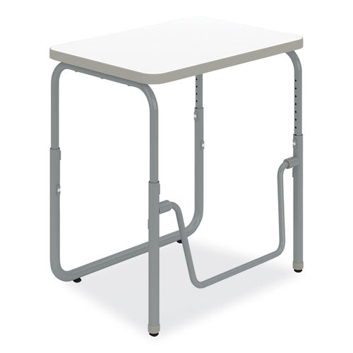 Alphabetter 2.0 Height-adjust Student Desk With Pendulum Bar, 27.75 X 19.75 X 22 To 30, Dry Erase