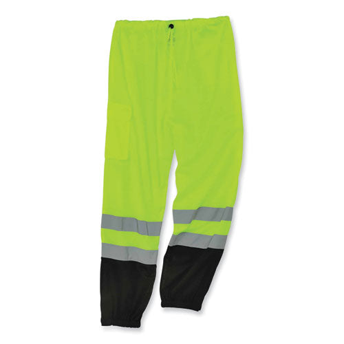 Glowear 8910bk Class E Hi-vis Pants With Black Bottom, Polyester, 2x-large/3x-large, Lime